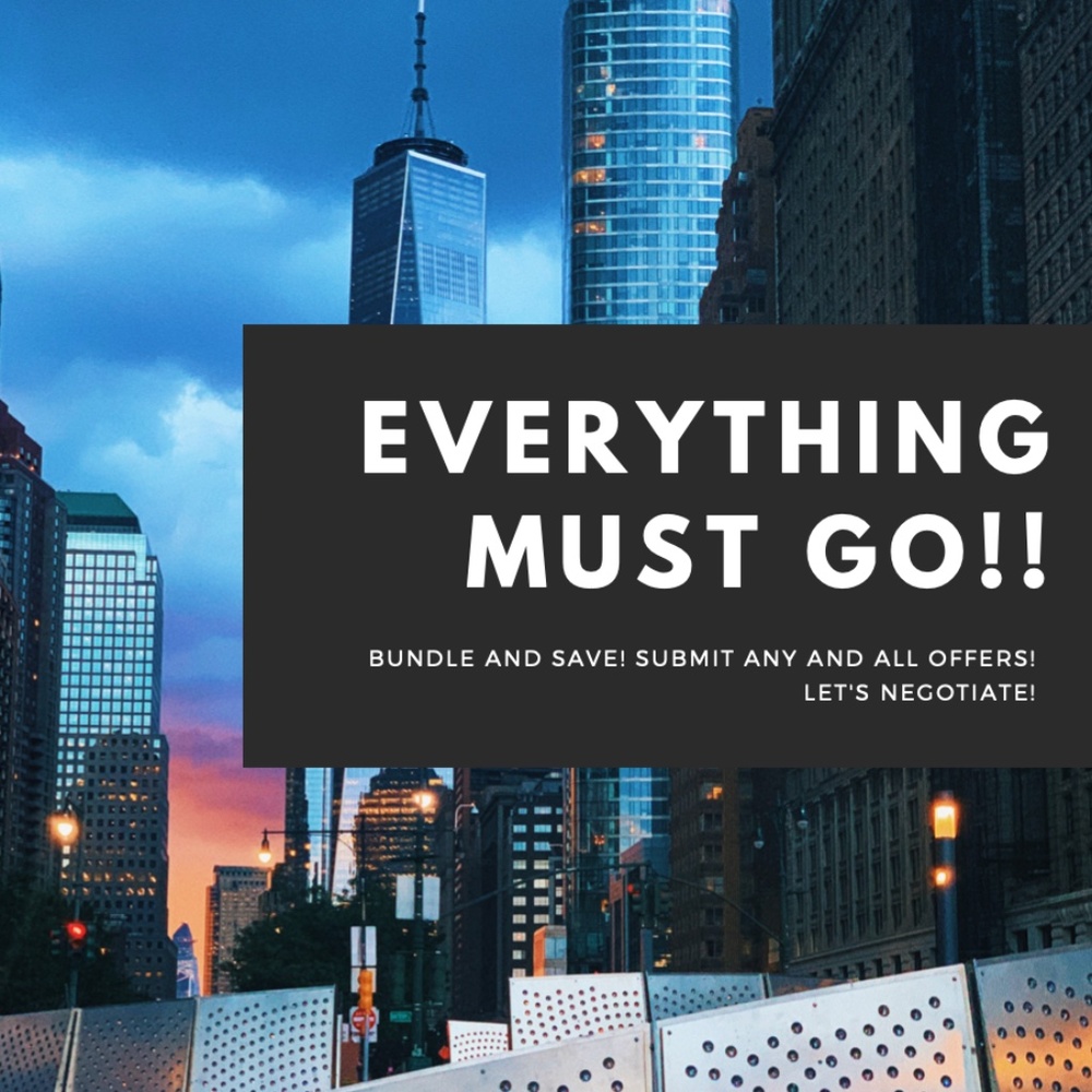 EVERYTHING MUST GO! Send in offers!